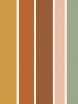 Abstract vertical stripes in warm earth tones and sage