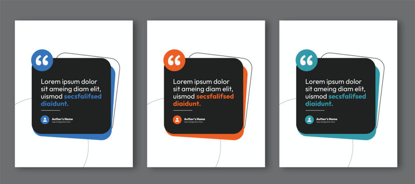 Quote Social Media Post Template, Modern Dark Review Card, Customer Testimonial, Editable Client Feedback Design