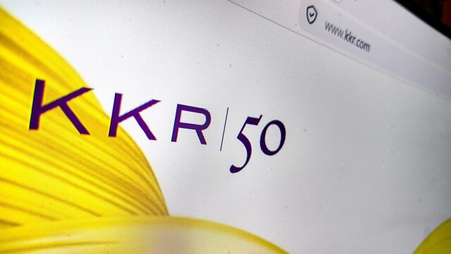 a computer screen with KKR  website displayed