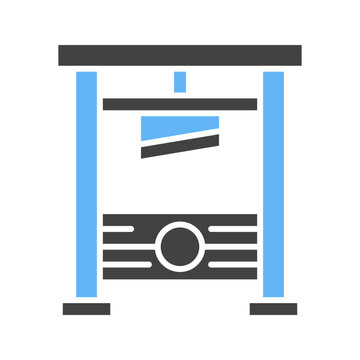 Guillotine icon vector image. Suitable for mobile apps, web apps and print media.