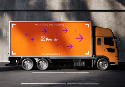 Delivery Truck Mockup