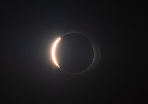 Stunning Diamond Ring Flash During Totality of Solar Eclipse