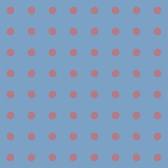 Seamless pattern of pink polka dots on a soft blue background © Syaima Levantine