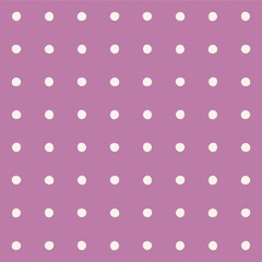 Seamless pattern of white polka dots on a soft purple background © Syaima Levantine