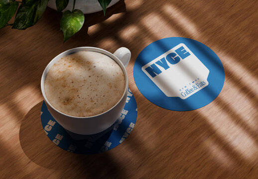 Drink Coaster Mockup