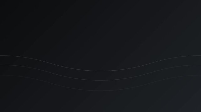 Sleek and professional looping dark gray and silver monochrome abstract background with clean gradient waves for modern architecture and tech reviews.