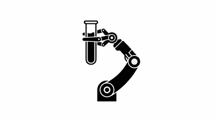 Fototapeta premium Robotic arm holding a laboratory test tube
