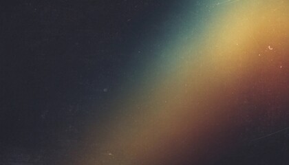 Vintage film grain background with warm diagonal light leak, dust and scratch textures, creating a nostalgic retro effect for photography, posters, overlays and creative design. © Vector & Background