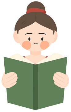 Girl reading a book