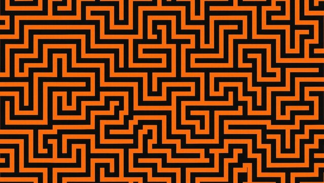 Bold geometric maze pattern desktop wallpaper