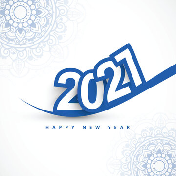 Modern 2027 happy new year greeting card holiday design