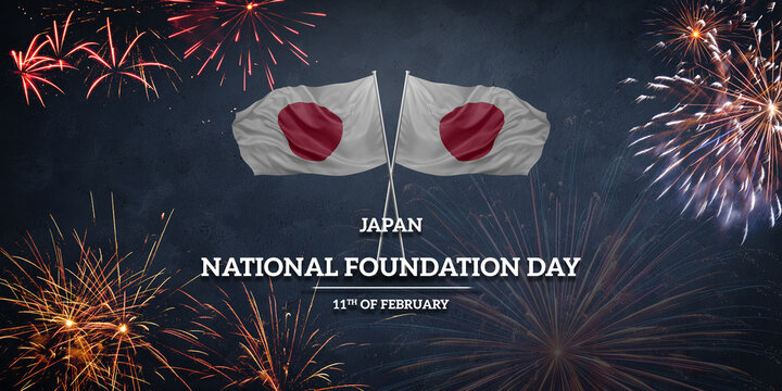National flag of Japan for anniversary National day holiday