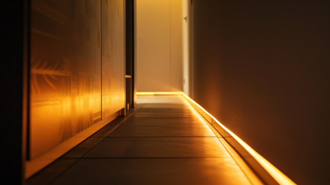 Smart Ambient Floor Lighting for Pathways with Automatic Illumination
