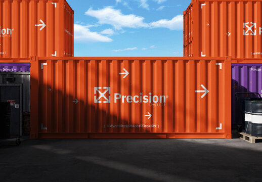 Shipping Container Mockup