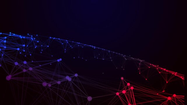 High Tech Plexus Particle Motion Background