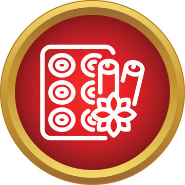 Baking ingredients icon featuring cinnamon, star anise, and cookies for holiday themes