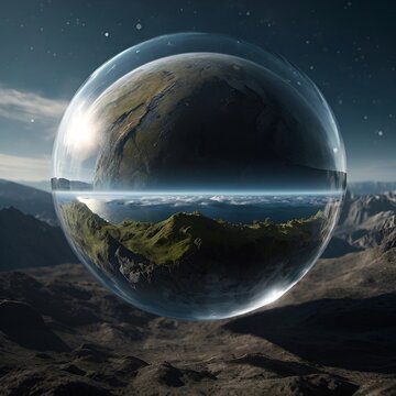An Entire Living World Inside a Transparent Planet
