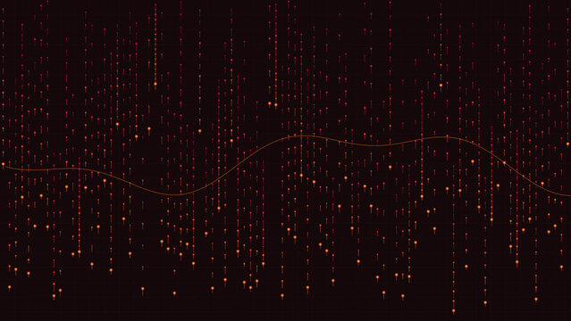 Abstract cyberpunk digital rain matrix