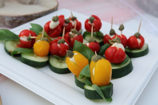 Italian cuisine cold appetizer for wedding reception