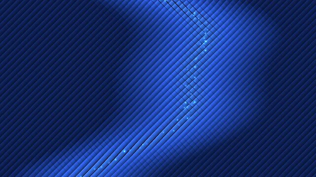 Abstract blue wavy lines with subtle light effects moving in a chevron pattern during daytime