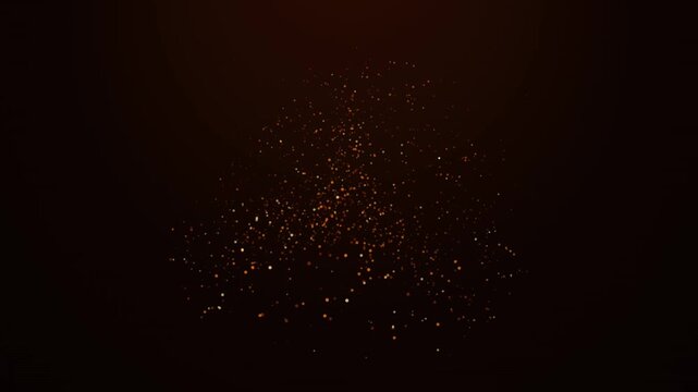 Cosmic sparkles background, animation glitter particles, twinkle