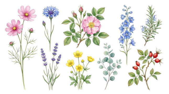 Colorful Wildflower Botanicals Arrangement