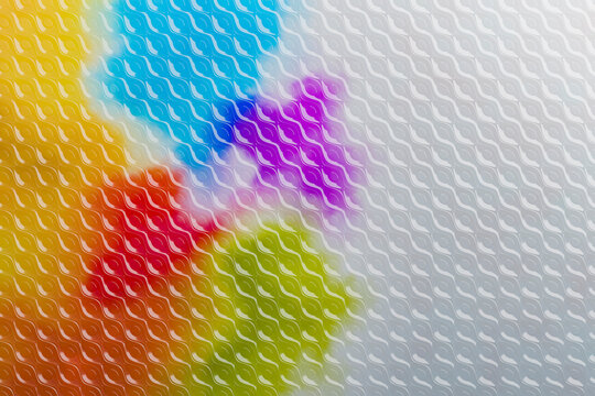 3D Color Gradient Glass Grid Abstract Visual Background