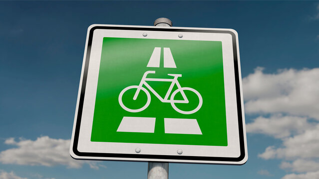 Neues Verkehrszeichen in Deutschland: Radschnellweg