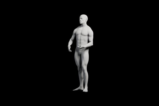 Mannequin body reference standing pose