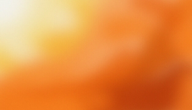 Abstract orange amber gradient background with soft golden glow, fine grain texture and smooth blurred light.