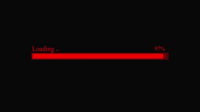 game loading screen,dot characters,progress bar,complete,loading,100%,pixels,alpha channel