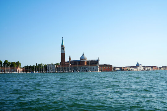 Venice, view to the San Giorgio Maggiore church and island and to Guidecca Island