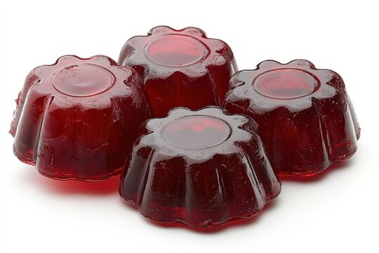 Red Jellies in Molds