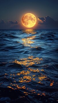 Moonlight on the Ocean
