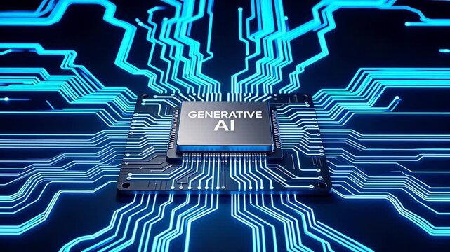 Circuit board with generative AI chip