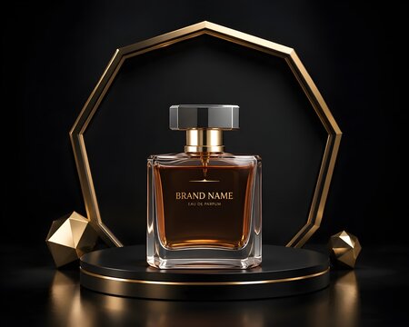 perfume bottle and perfume