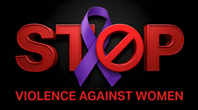 Stop Violence Against Women 3D Text Effect