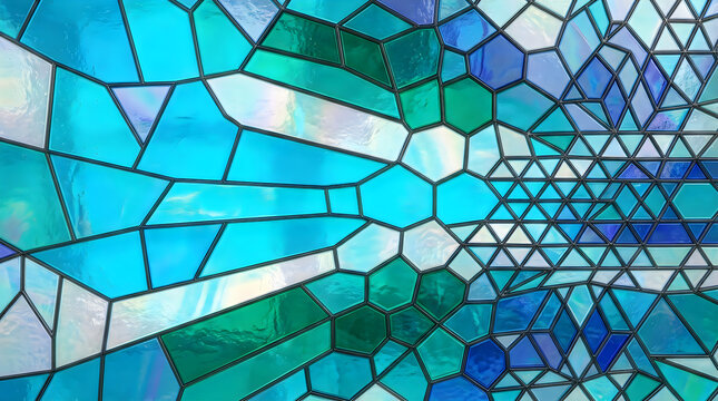 Colorful geometric tessellation pattern design
