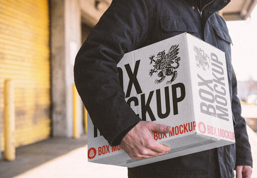 Shipping Box Mockup
