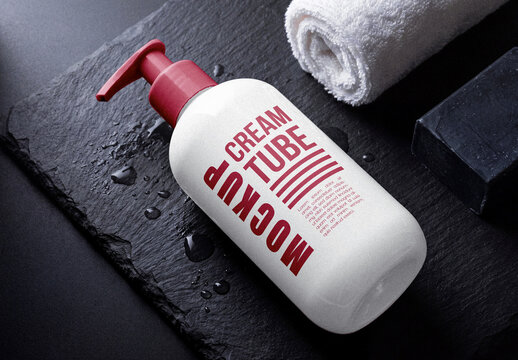 Lotion Bottle Mockup