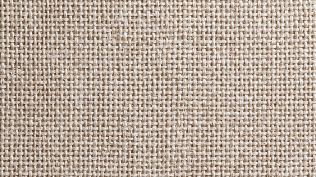 Beige Burlap Fabric Texture Background Close Up