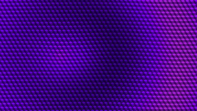 Abstract purple geometric pattern with dynamic shifting light overlay motion graphic background.
