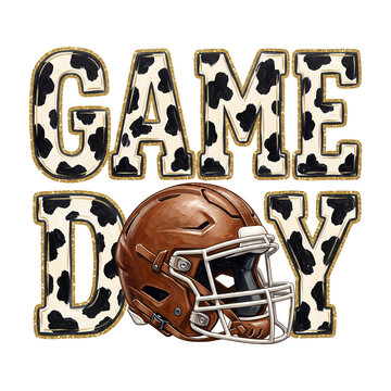Preppy Game Day Football Helmet PNG
