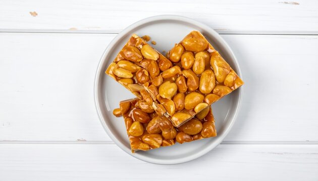 Bowl of Corn Flakes Cereal with Walnuts and Fresh Fruit for a Healthy Nutritious Breakfast or Snack on a White Background