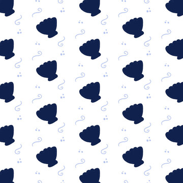 seamless pattern with seashell