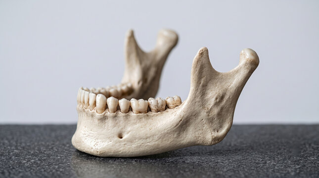 Human Mandible Anatomy and Dental Structure Model