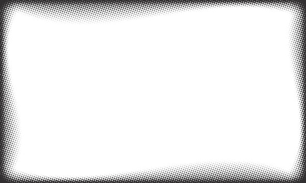 Halftone dot frame. Rectangular frame featuring halftone dot gradient pattern.
