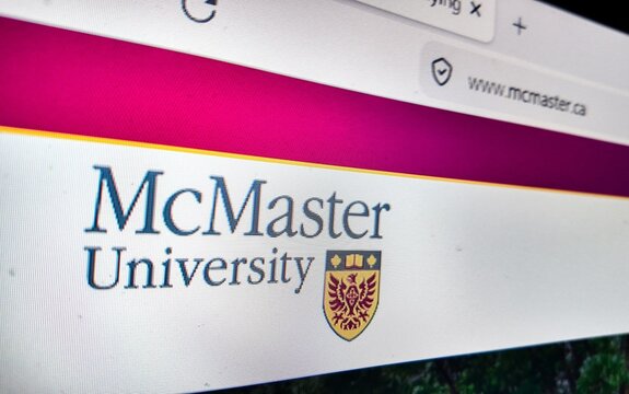 a computer screen with mcmaster university website displayed