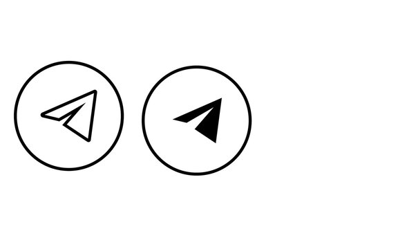 Telegram symbol,Sharing  icon symbol design,Media icon for sharing 