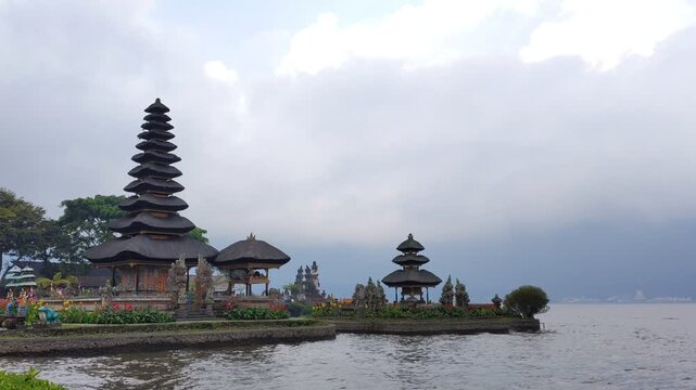 Ulun Danu Beratan Temple In Lake Bali